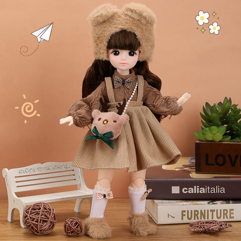 30см 6-шарнирная кукла BJD принцесса с детским лицом - Идеальный подарок на день рождения для девочек