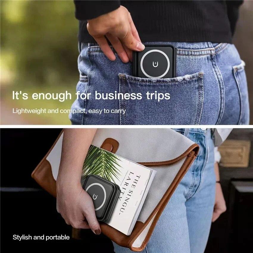 Foldalble Magnetic Wireless Charger Pad 3 In 1 Fast Charging Station for iPhone 15 14 13 12 Pro Max Apple Watch 8 7 6 AirPods