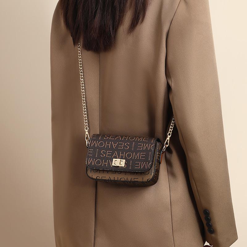 Осень и зима Новая сумка на цепочке Ретро Высококачественная женская сумка через плечо Мини-сумка для мобильного телефона Сумка через плечо