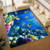 3D Ocean W-World Fish Floor Mat Bathroom Mat Kids Room Bedroom Decoration Balcony Anti-Slip Doormat Living Room Welcome Rug