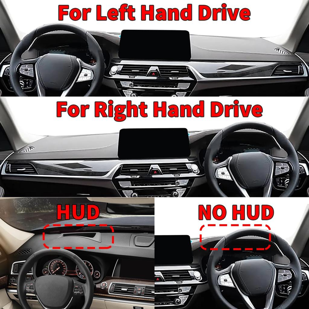 for Bmw 5 Series G30 G31 2017–2023 Car Dashboard Cover Sunshade Non‑Slip Protector Dash Mat Interior Decor Pad Accessories