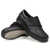 Fashion Man Women Leather Old People Shoe Man Shoes Senile Wide Feet Swollen Couple Eversion Soft Comfortable Diabetic Shoes