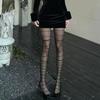 Женские сексуальные полосатые колготки неправильной формы чулки до бедра колготки Y2k для девушек с высокой талией боди колготки колготки