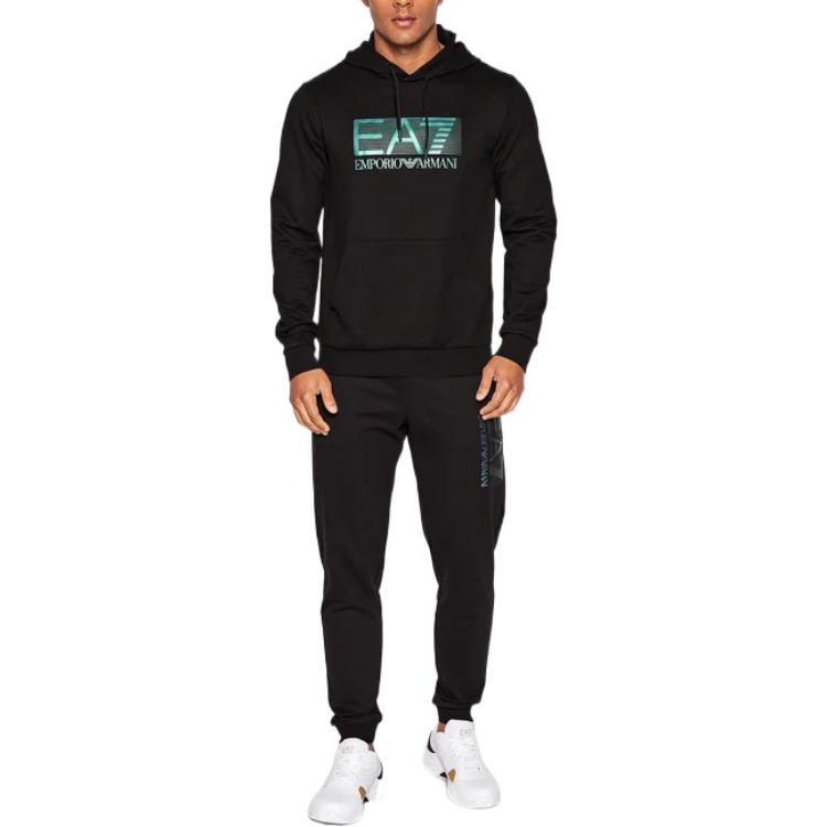 EMPORIO ARMANI Sweatshirts Men's Black Hooded Moderate Other 6LPM62-PJ05Z-1200