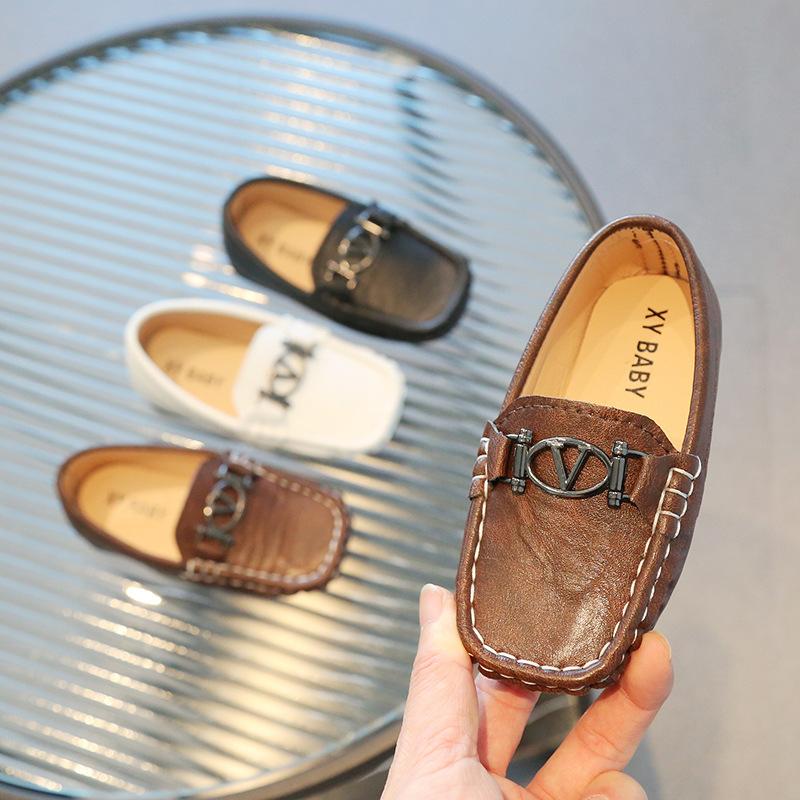 Шапочки для мальчиков, детская кожаная обувь, мягкая подошва, студенческие туфли, повседневная обувь для девочек