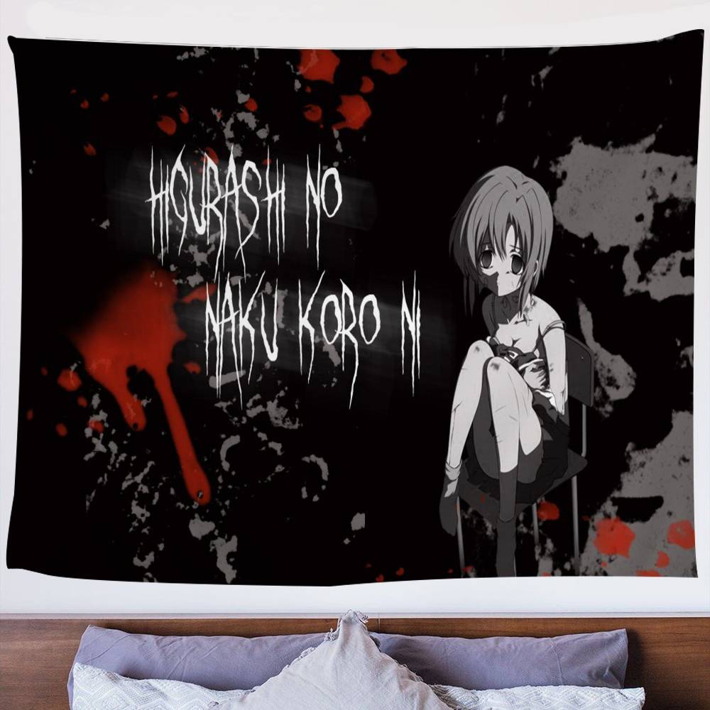 1 шт. Аниме Higurashi When They Cry Мультяшный Гобелен Настенное Украшение Домашний Декор для Дома