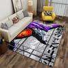 "Japanese Anime Mecha Design Carpet with Text and Modern Art Style" Suitable for use as an anti-slip for living room bedroom sofas