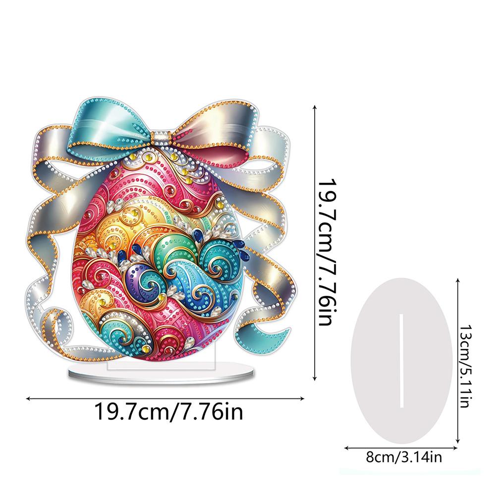 Пасхальный Кролик Яйца Настольное Украшение Алмазная Живопись Наборы Акриловые Специальной Формы 5D DIY Алмазное Искусство Настольный Декор для Новичков