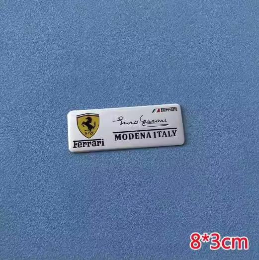 Aluminum Car Sticker Ferrari Pattern Decal Cover Badge Supplies Replacement Car Styling Decal For Ferrari Teams Auto Accessories TG7