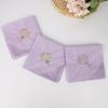 Soft Embroidered Floral Cloth Reusable Hankies Fabrics Elegant Lace Flower Hanky  For Women