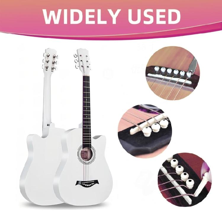 High Performances ABS Bridge Pins For Folk Guitars Ukuleles Ensuring Stable Tuning And Rich Harmonics