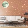 Decoration Kids Bedroom Fluorescent Full Luna Luminous Decals Glow In Dark Moon Stars Wall Stickers