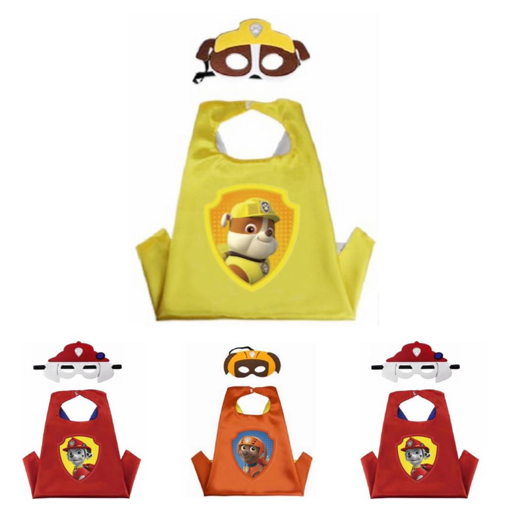 Привлекательный плащ и маска Щенячий патруль, костюм для косплея для детских маскарадных вечеринок