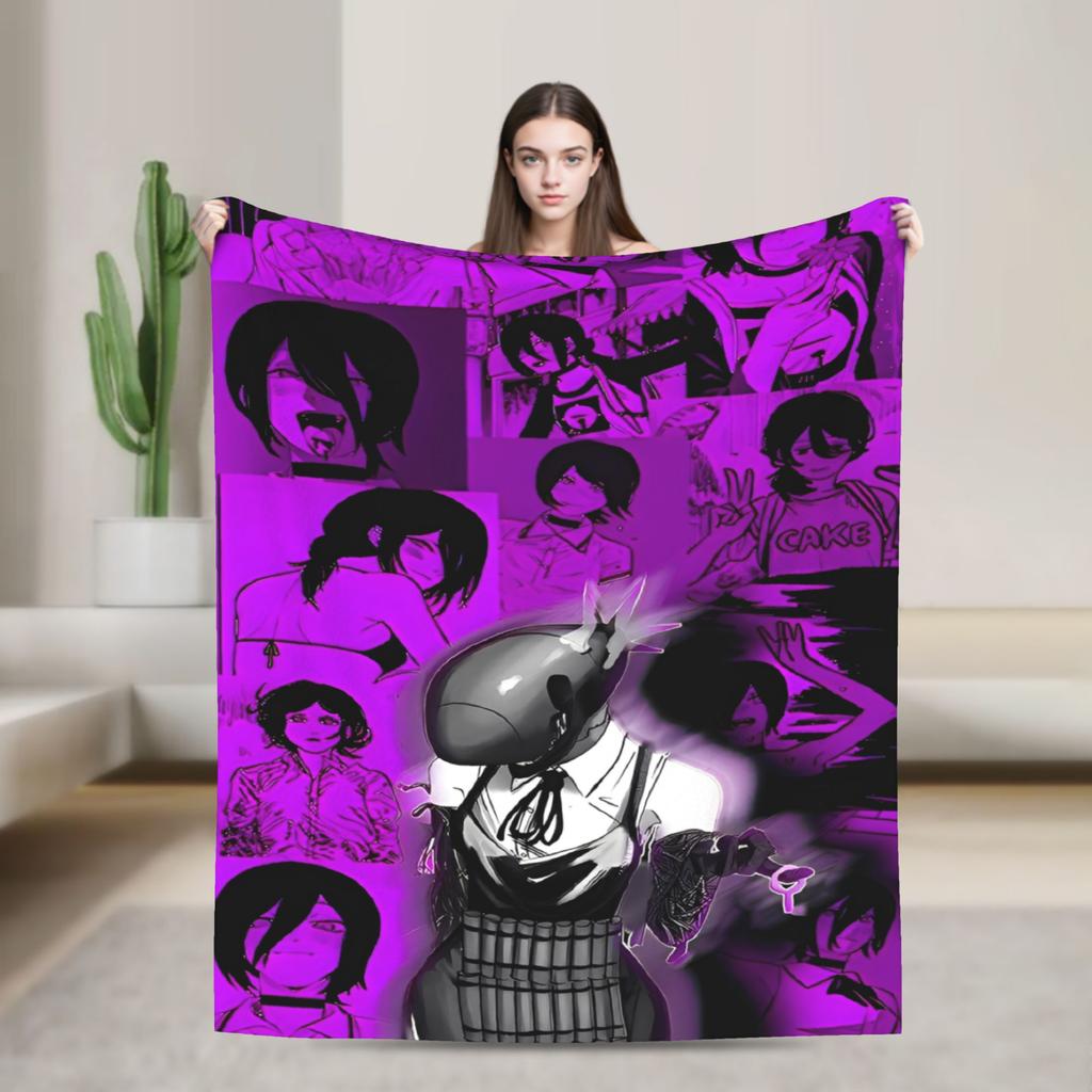 Chainsaw Man Reze Anime Blanket Quality Super Warm Throw Blanket Winter Travel Home Decor Fashion Bedspread