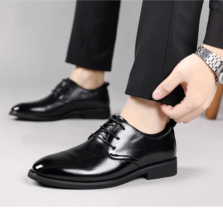Мода Новый Дизайнер Весна Осень Мужская Кожаная Обувь Деловая Формальная Повседневная Рабочая Обувь Мужская Британский Костюм Жених Свадебная Обувь Мужская