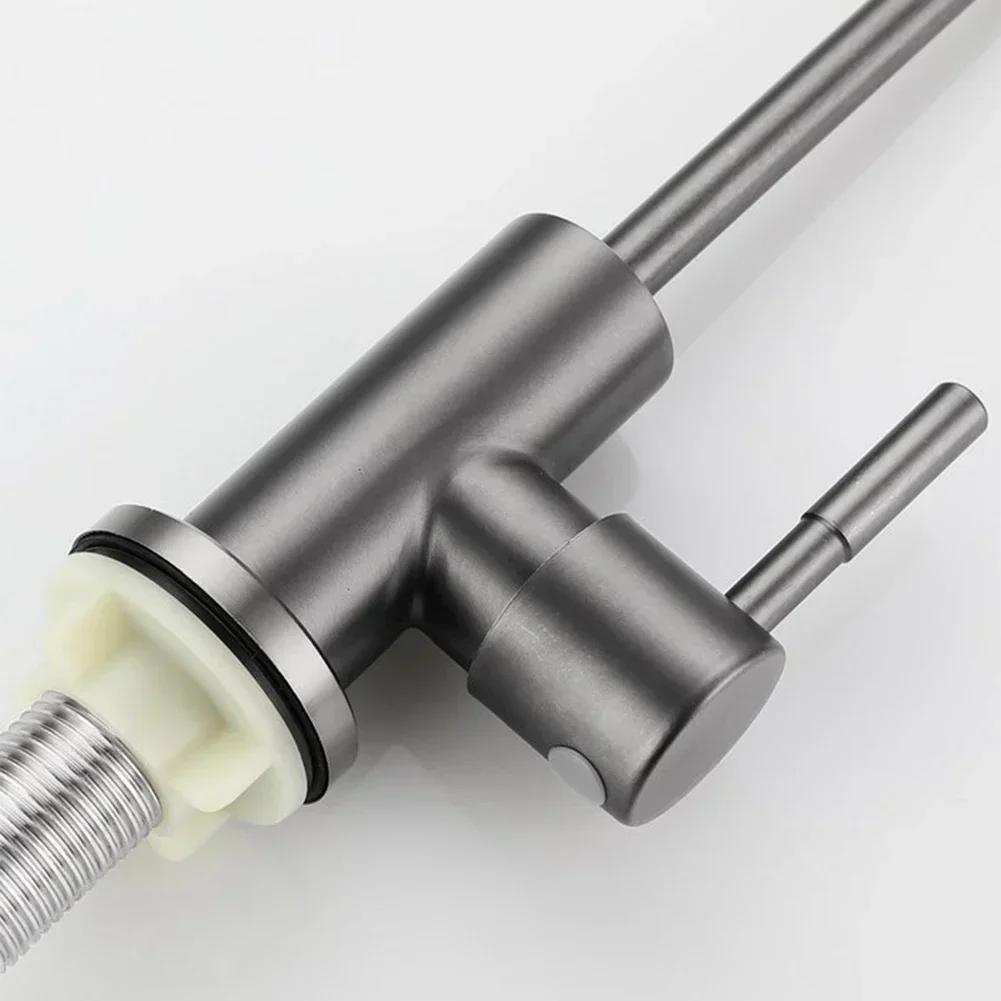 Фильтр для очистки воды Смеситель для кухонной мойки Смеситель для прямой питьевой воды из нержавеющей стали Поворотный одинарный кран для холодной воды