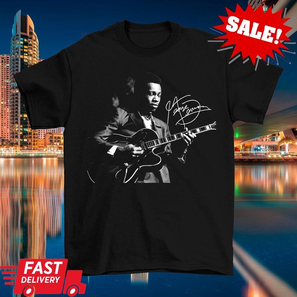 Signature Retro George Benson Shirt Short Sleeve Black Unisex S-2345XL