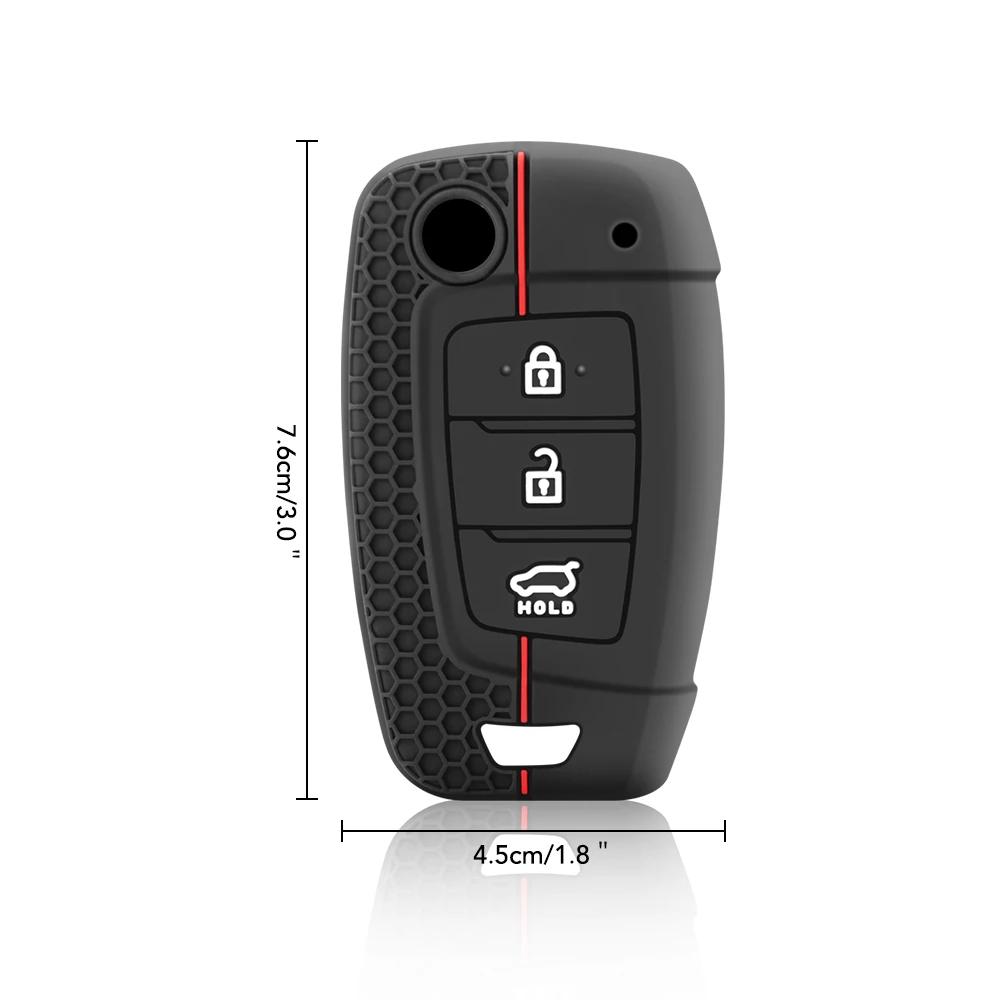 Силиконовый чехол для автомобильного ключа дистанционного управления для Hyundai Tucson 2022 2023 Accent Solaris Elantra I30 I35 I40 Kona Celesta Sonata Creta Key Cover