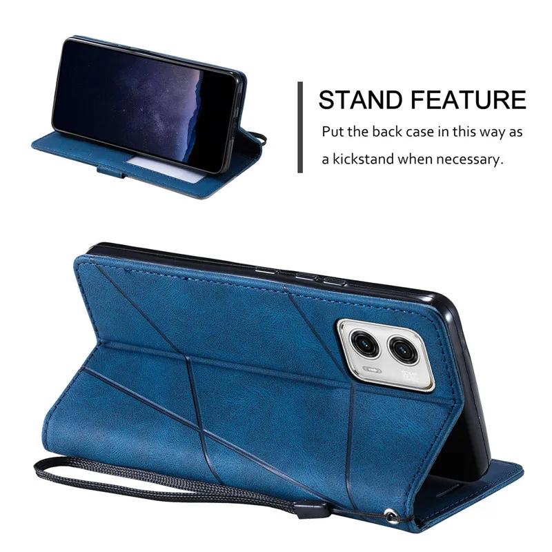 Флип-чехол из магнитной кожи для Motorola MOTO G53 G13 G23 4G G73 G53Y G53J 5G MotoG53 MotoG13 Coque Wallet Stand Phone Cases