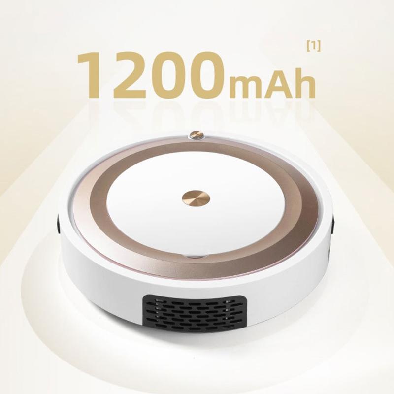 Mini Wireless Auto Robotic Vacuums With Cleaning Timer No Dead Ends Super Quiet Wet/Dry Use for All Flat Floor