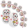 Lucky Cat Tumbler Desktop Toy Cake Decoration Toy Mini Cat Lucky Cat Wiggling Toy Small Tumbler Ornament Decorative Cat Figure Wobble Toy