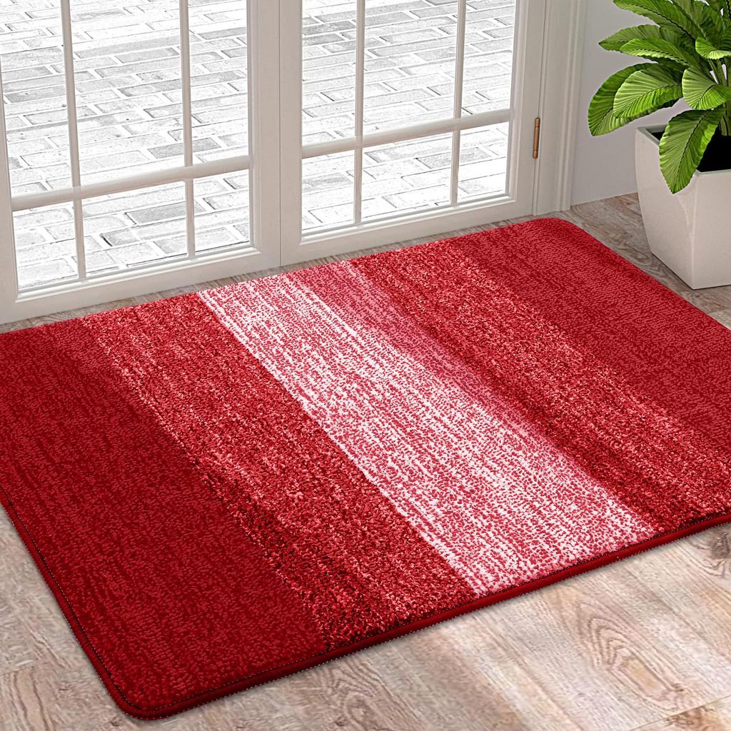 Kitinjoy Door Mats Indoor For Front Back Door Machine Washable Soft Doormats Dirt Trapper Door Mat Super Absorbent Entrance Rugs