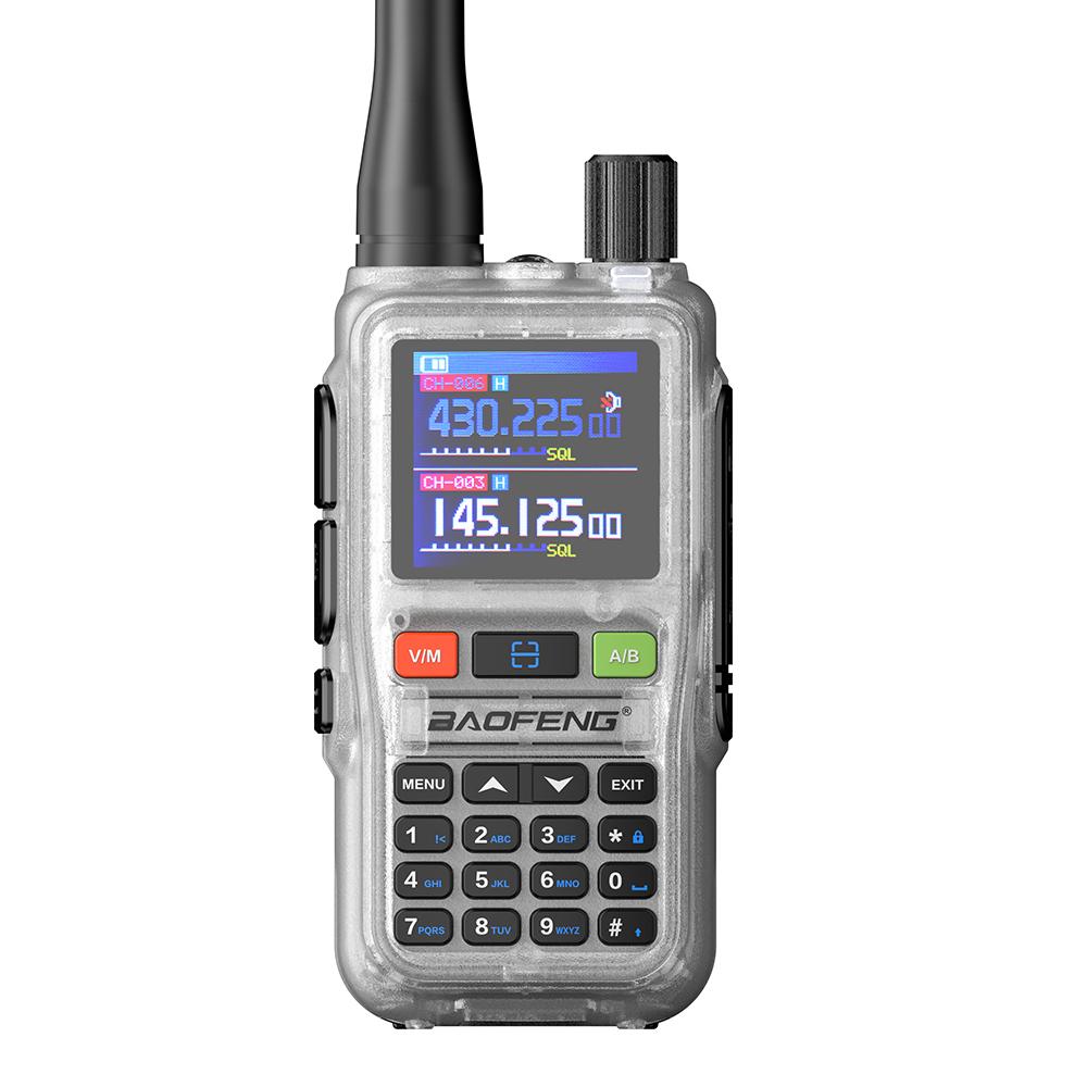 BAOFENG UV 5R Mini Walkie Talkie Bluetooth Wireless Copy Frequency Long Range Dual PTT UHF VHF AM Type-C charge Ham 2 Way Radio