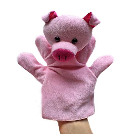 Animal Hand Puppet Super Soft Tear-Resistant Flannel Hand Puppet Storytelling Preschool Role Play Toy for Home
