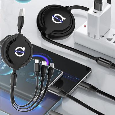 Автомобильный 3-в-1 кабель для быстрой зарядки Micro USB Type C Автоаксессуары для V60 XC90 V40 XC60 S60 C30 V70 S90 XC40 S80