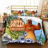 3D G-Grizzy and The Lemmings Bedding Set Duvet Cover Comforter Bed Single Twin Full Queen Youth Kids Girl Boys Gift Bed Sheets