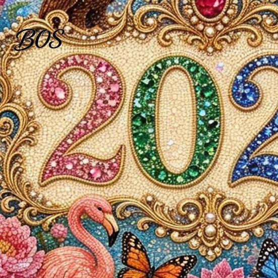 Yearly Planner Organizer 2027 Diamond Art Painting Pattern Wall Calendar, Rhinestone Gem 12 for Bedroom Monthly Planner, Jan. 2026-Dec. Hanging