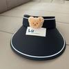 Bear cute children's sun hat summer sun hat niche empty top boys and girls baby sun hat sun hat