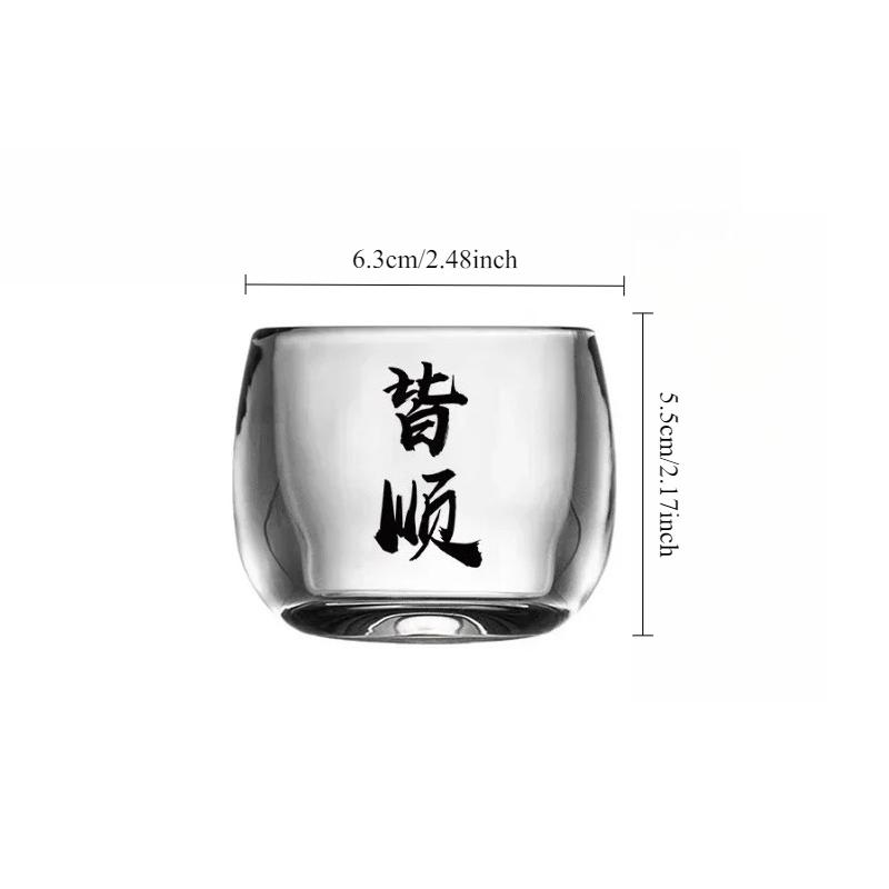 80ml Household Accessories Thickened Tea Sets Water Cups Transparent Tea Mug Heat-resistant Classic Kung Fu Tea Mug Beer Glass