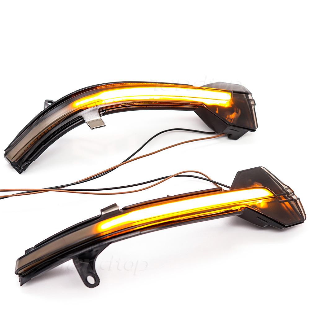 2Pcs LED DynamicTurn Signal Light for BMW 5 6 7 Series F10 F11 F07 F06 F12 F13 F01 Rearview Mirror Indicator Blinker Sequential