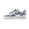 Air Force 1 Galaxy City Коровья кожа Устойчивые к истиранию Нескользящие Низкие Скейтбордические кроссовки Унисекс Серый Белый CW2288-111(Команда997-)