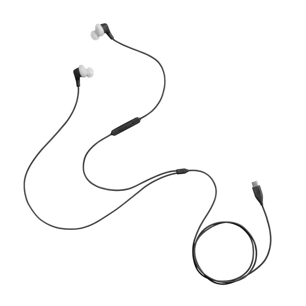 JBL Endurance Run 3 In-Ear Sports Earphones USB-C High-Resolution IP65 Waterproof Dustproof Secure Fit Wired Black