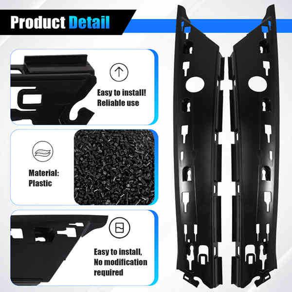 Pair of 51137300007 & 51137300008 Compatible with 14-24 BMW MINI Panel Bases