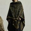 Women's Ethnic Ginkgo Leaf Shawl Cape