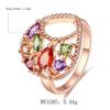 Sace Gems Классическое роскошное многоцветное кольцо с цирконом, женские ювелирные изделия, свадебный подарок для вечеринки