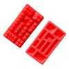 Zola Silicone Chocolate Mold LEGO Brick Shape Red 14.5x8 cm Homemade Chocolate Baking Mold