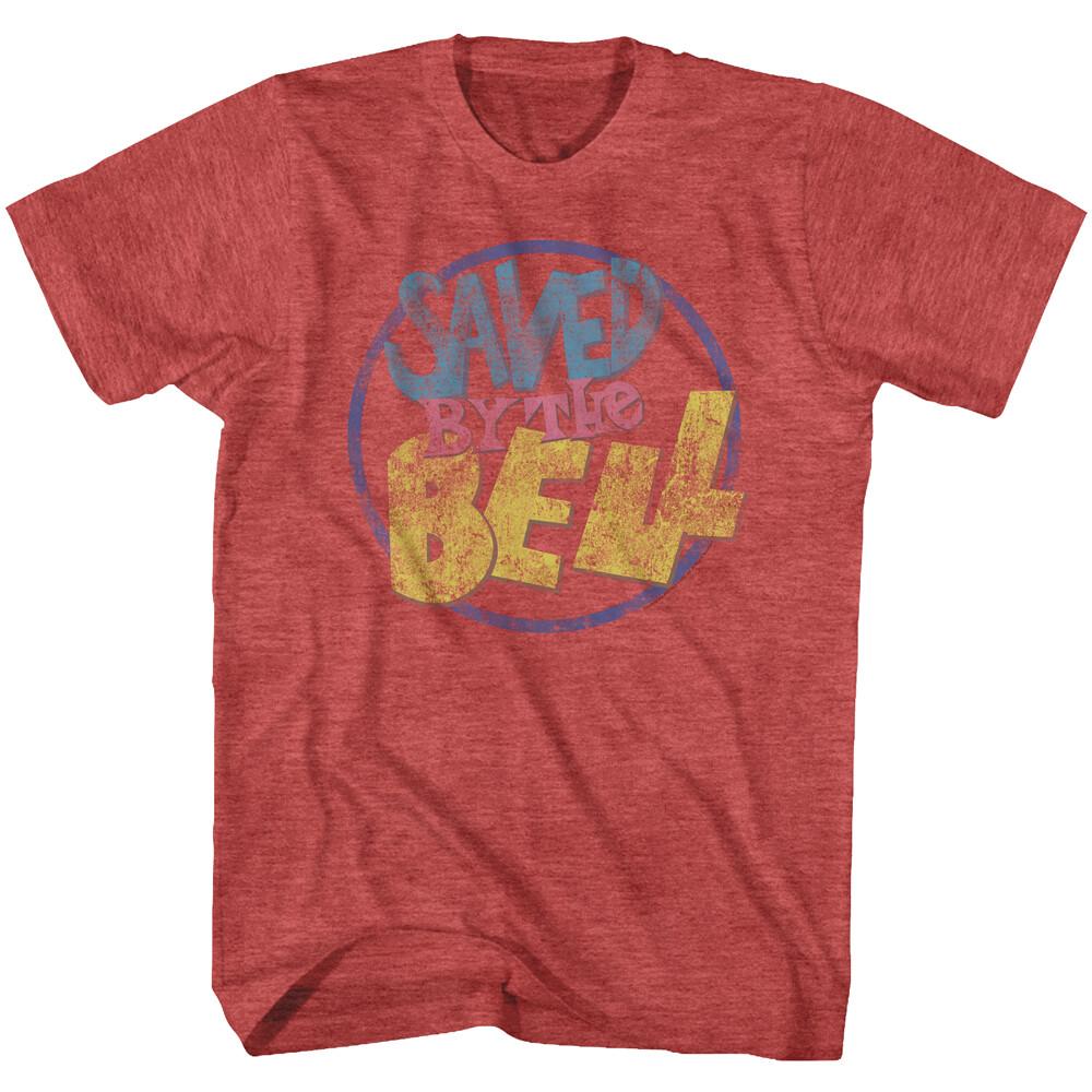 Saved By The Bell Distressed Color TV Show Logo Men T Shirt