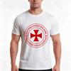 Templar Badge With Motto Tshirt Summer Casual Cotton Tee Oversized Streetwear Tops Vintage Graphic Print Unisex Unisex Unisex