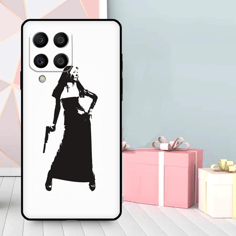 Чехол-поцелуй сестры-монахини для Samsung Galaxy M06 M11 M31 M14 M34 M54 M12 M32 M52 M15 M13 M16 M36 M56 M53 M35 M55
