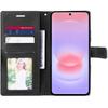 Coque Synthécuir - BOOLING - pour Samsung Galaxy A37 5G - Anti-Rayure Bleu Foncé - 2 Verres Trempés