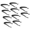 10PCS Black Banana Hair Clip Safe Elegant Sweet Fashionable Flexible Ponytail Holder for Hair Accessories