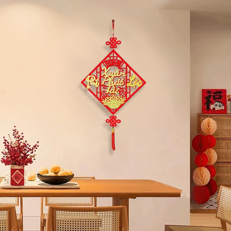 1 шт. Дизайн с кисточкой, Устанавливающий сцену, Благословляющий узор, Благоприятный кулон, Домашний декор, Изысканный, Разные стили