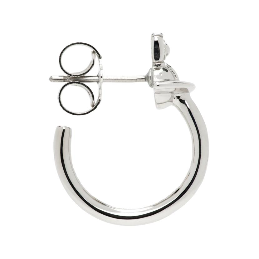VIVIENNE WESTWOOD Серьги из латуни скульптурного дизайна Унисекс серьги Серебряные 6203008D-02P019