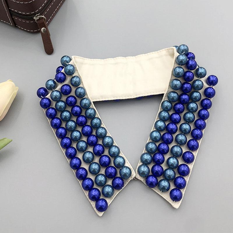 Pearl Women Shirt False Collars Crystal Removable Collar Women Necklace Fake Collar Detachable Diamond Clothing Accessories