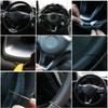 Кожа наппа Индивидуальная крышка руля автомобиля Для Suzuki SX4 Alto Старый Swift Opel Agila Автоаксессуары Черный износостойкий