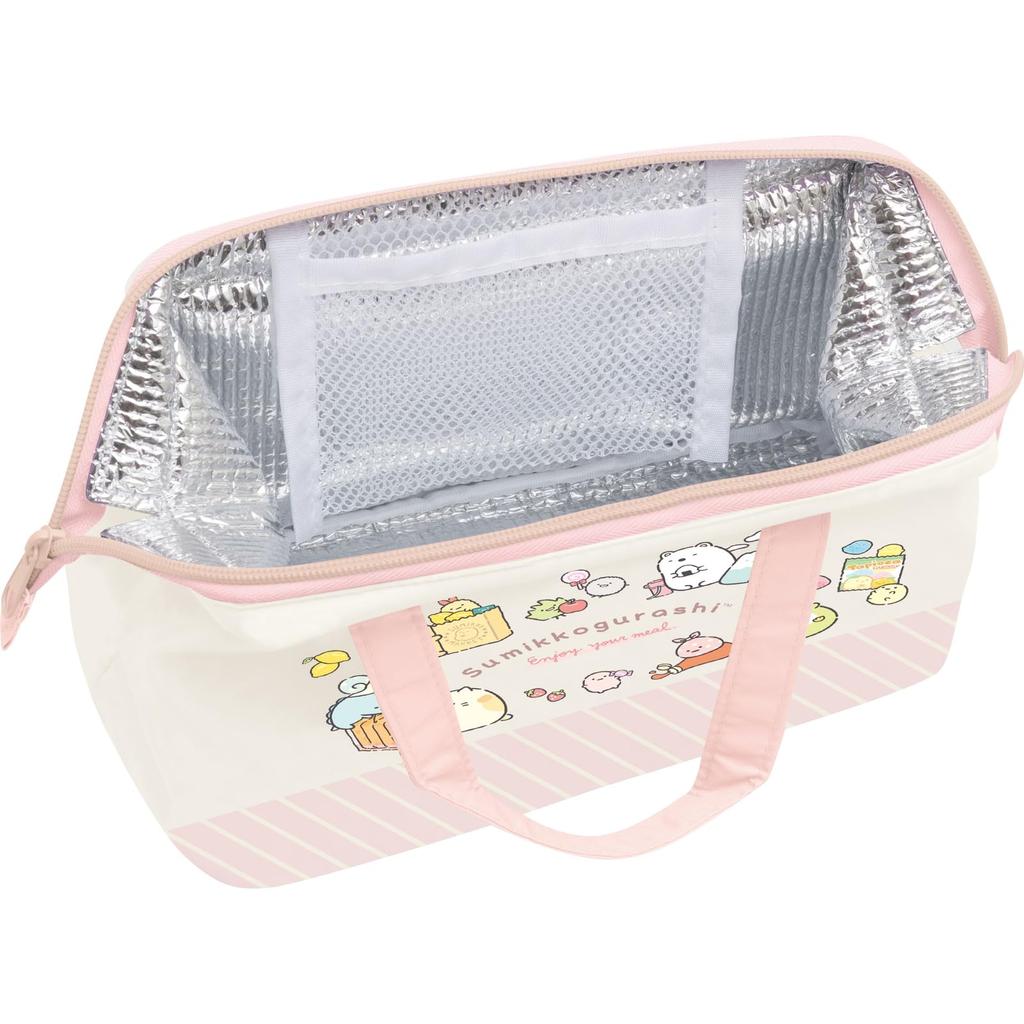 Sumikkogurashi Lunch H160 x W220 x D115mm San-X Clasp-Type Bag, Pink, CA61901,